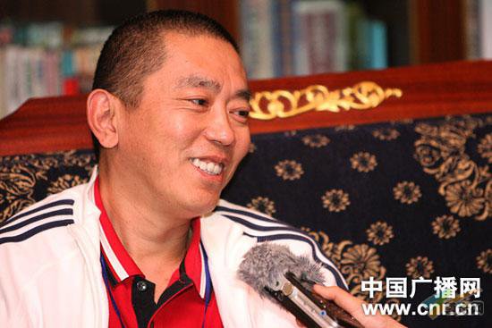 记者对话商界奇才史玉柱(中广网记者 涂傲/摄)