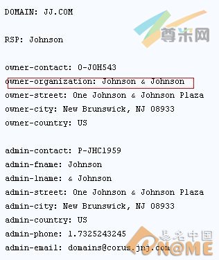 图：域名信息