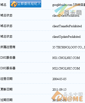 图：域名信息