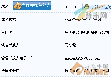 图：域名信息