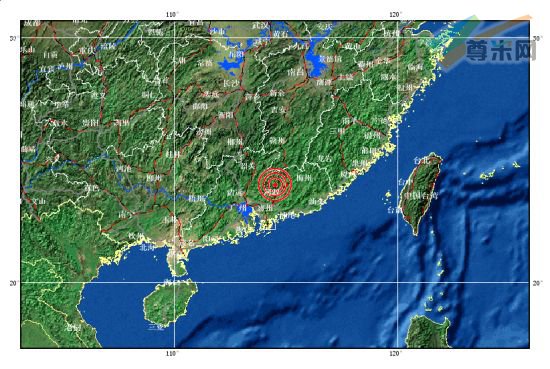 广东省河源市东源县发生4.8级地震