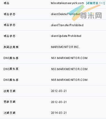  图：域名信息