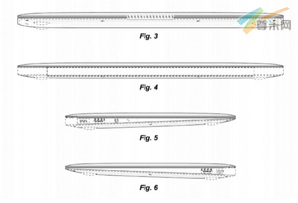 苹果Macbook专利展示图