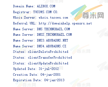 域名alibox.com的whois信息