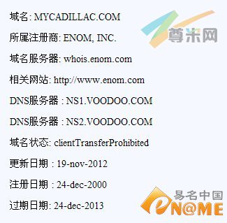 图：域名whois信息