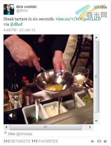 Twitter发布短视频分享应用Vine