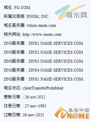 图：Whois信息