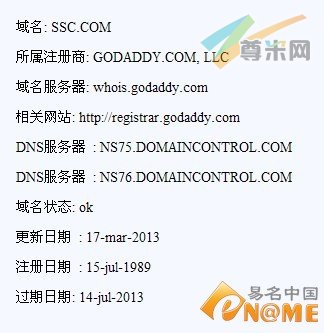 图：Whois信息