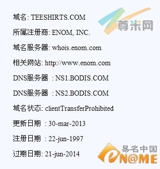 图：Whois信息
