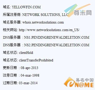 图：Whois信息