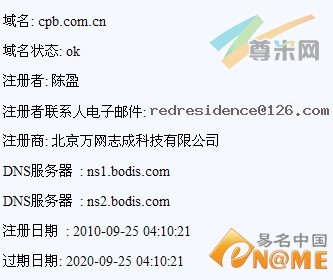 图：Whois信息